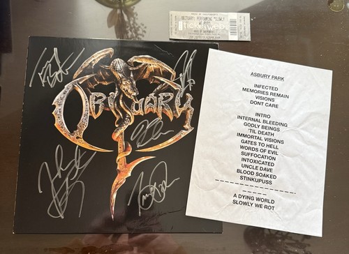 Obituary autographed with - obituary,