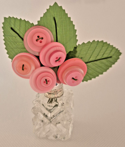 Handmade button bouquet - button, in