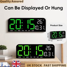 Digital Alarm Clock, Big Display with Time Date Temp Moon Phase Countdown Timer