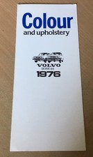 VOLVO 66 colours & upholstery car sales brochure 1976