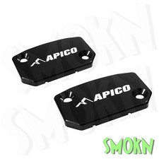 KTM Reservoir Caps EXC 250 300 06-25 Apico Brake & Clutch Master Cylinder Black