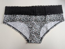Ex catalogue Knickers Size 12, Animal Print With Black Lace Trim