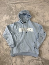 Hoodrich Hoodie Size Medium Men's Light Blue Jumper Pullover