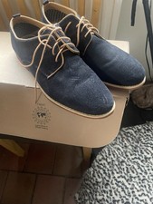 NEXT Navy Suede Look Lace Up Smart Casual Basic Shoes UK 9 Eur 43
