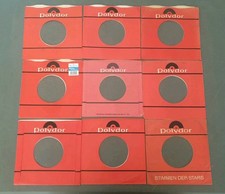 JOB LOT OF 9 X POLYDOR RED Company  Record Sleeves Original 45rpm  7"