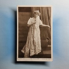 Edwardian Actress Postcard 1906 Real Photo Phyllis Dare Tiara Pensive