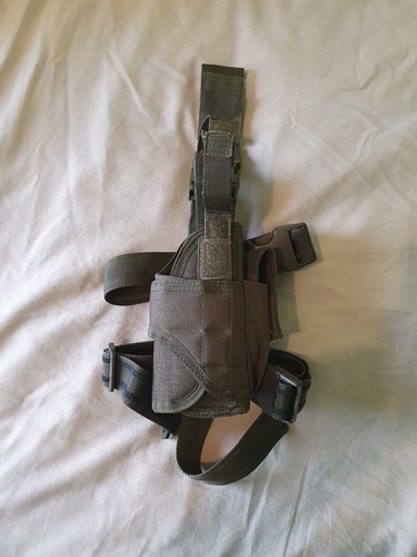 Olive drop leg - pistol, holster