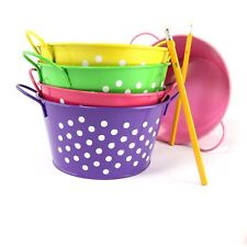 Wide 16.5x9x13cm Bucket with Ear Handles.  Mini Planter Sweet Tree Pails