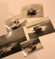 4 - 8 inch 5 photograph fast boat speed power vessel rescue jet ski  1980s uk