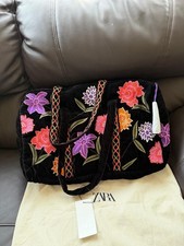 ZARA QUILTED VELVET BAG WITH