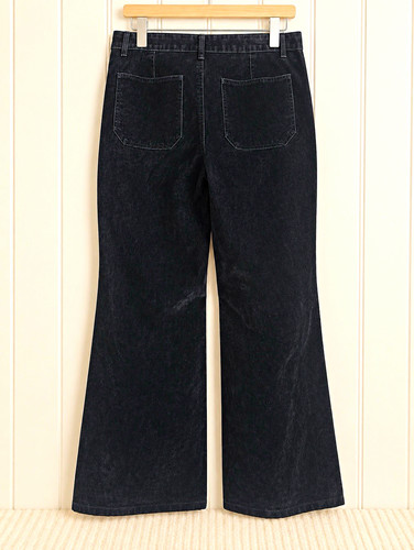 Women black flared denim - tu,