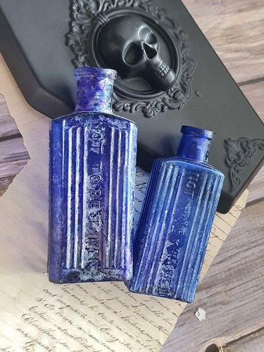 Antique cobalt blue poison - cobalt,