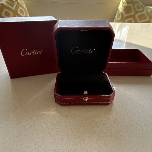 Cartier red leather lined - cartier,