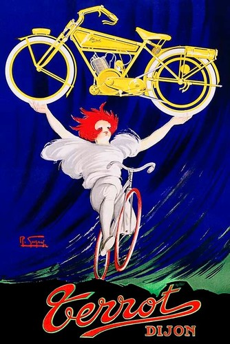 Vintage print scooter - scooter, terrot