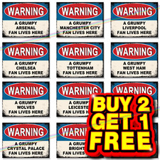 Grumpy Football Metal Signs