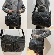 Miu Miu x Prada Super Rare 100% Genuine Leather Men's Satchel Messenger Bag Y2K