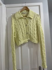 ZARA Yellow Cable Knit