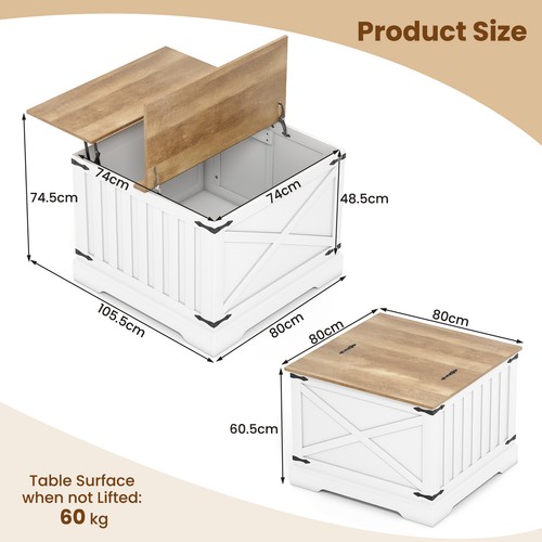 80cm square center table - 80cm,