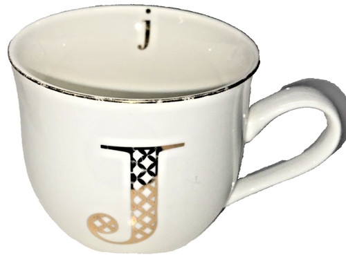 White gold intial large mug - intial,