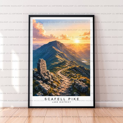 Scafell pike unframed - scafell,