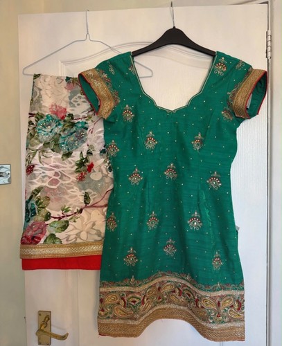Punjabi suit with patiala - with,