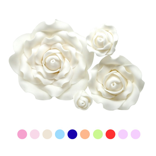 Sugar roses set 4 - roses, of