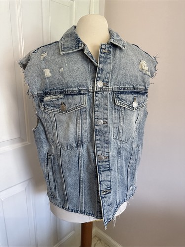 Mens distressed blue - c&a, denim