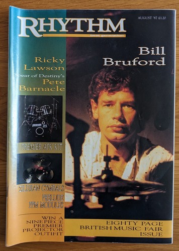 Bill bruford rhythm magazine - bruford,