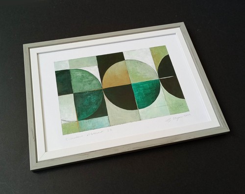 Original green abstract - original,
