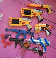 Assorted Toy Guns , Incl. 3 Nerf Guns, A Spud Gun, A Metal Toy Cowboy Gun, Etc.