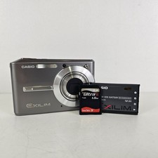 Casio Exilim EX-S500 5.0MP Digital Camera With SD Card, Silver - Tested