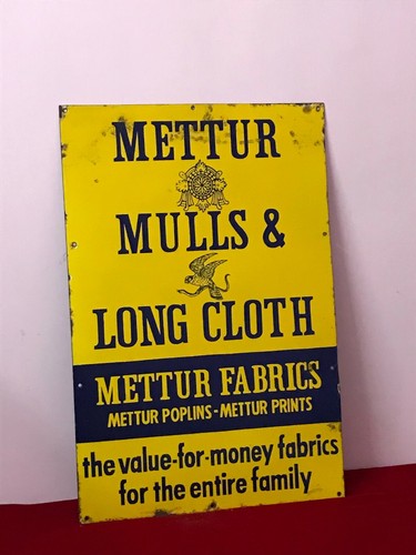 Advt tin enamel - enamel, sign
