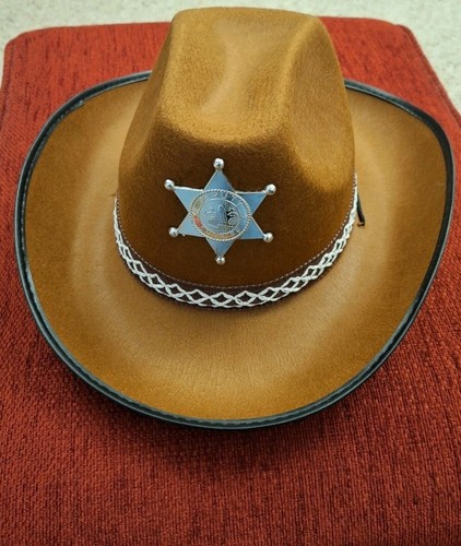 Adult sheriff cowboy - hat,