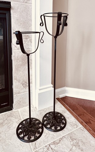 Vtg wrought cast iron - wrought, plant