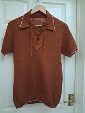 Brown Short Sleeve Vintage