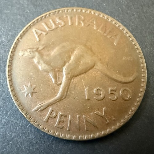 1950 penny dot australian - 1950,