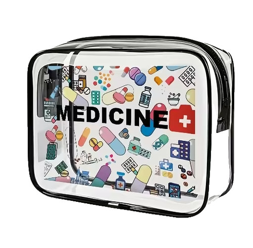 Medicine bag clear - +,