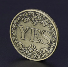 Yes No Coin Decision Dilemma