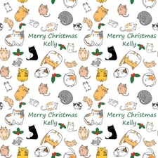 CAT MAD LADY KITTEN CHRISTMAS