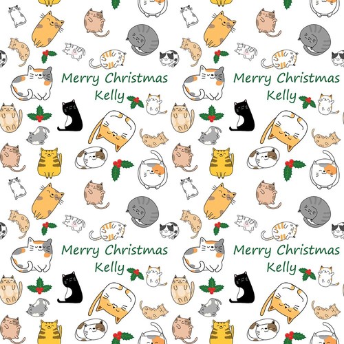 Cat mad lady kitten christmas - kitten,