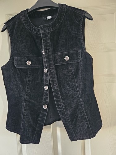 Divided black velvet - velvet, denim
