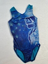 GK Elite DISNEY Leotard Gymnastics FROZEN Princess ANNA ELSA Tank Bodysuit SZ CL