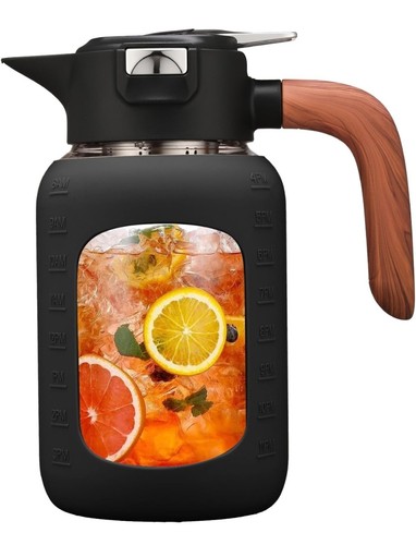 Liter glass pitcher with - glass,