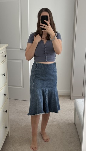Unbranded wool denim look - wool,