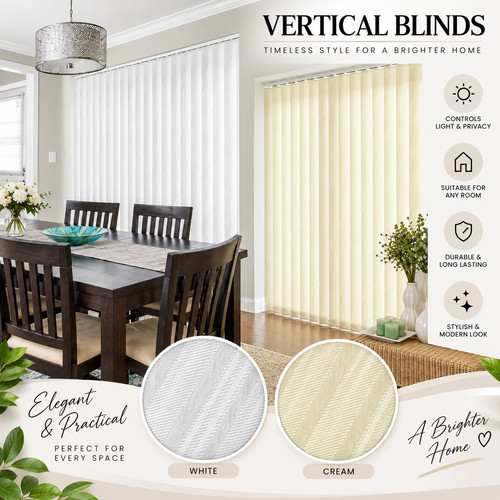 Cirrus vertical blinds 89mm - cirrus,