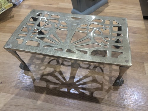 Brass pot stand trivet - pot,