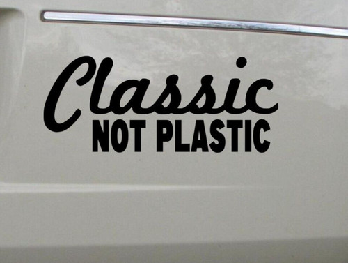 Classic not plastic camper van - plastic,