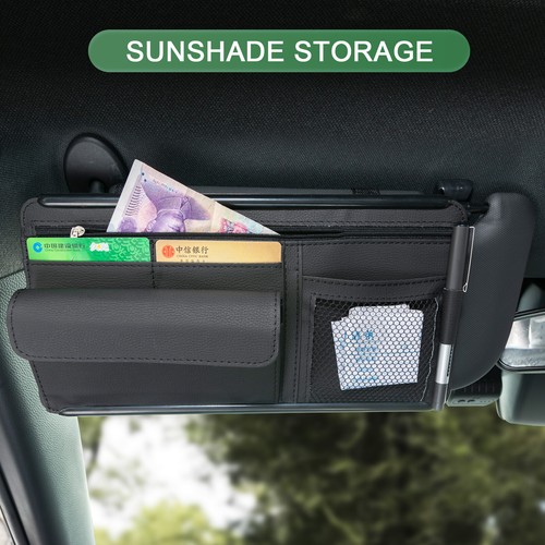 Car sun visor organizer pouch - car,