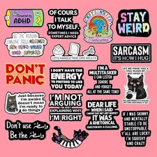Funny ADHD Quote Enamel Pin
