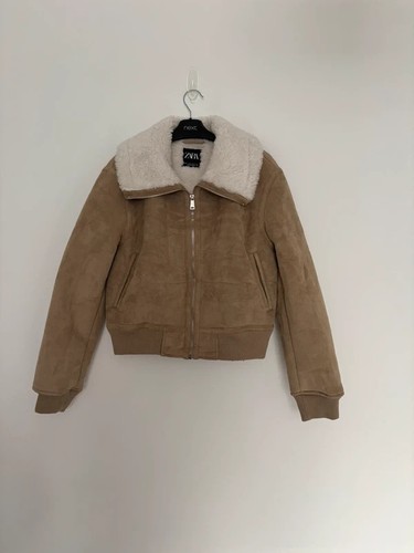 Zara zip coat size m - up,
